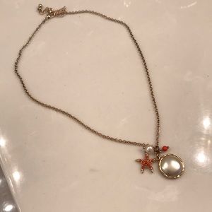 Pearl and starfish necklace